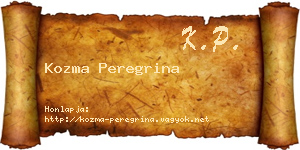 Kozma Peregrina névjegykártya